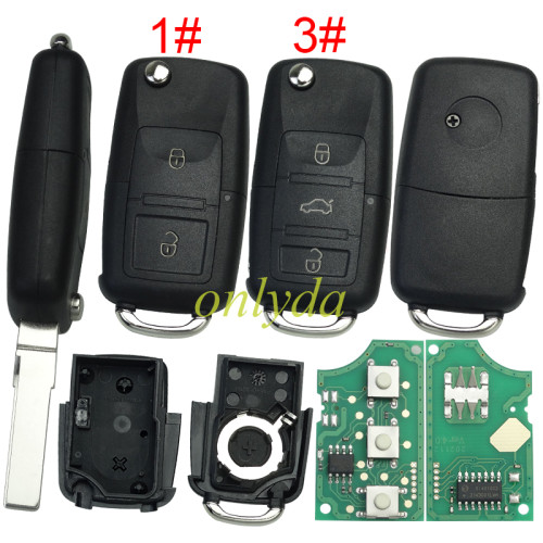 For VW remote control 1K0 959 753 N  434mhz with ID48 chip , pls choose button