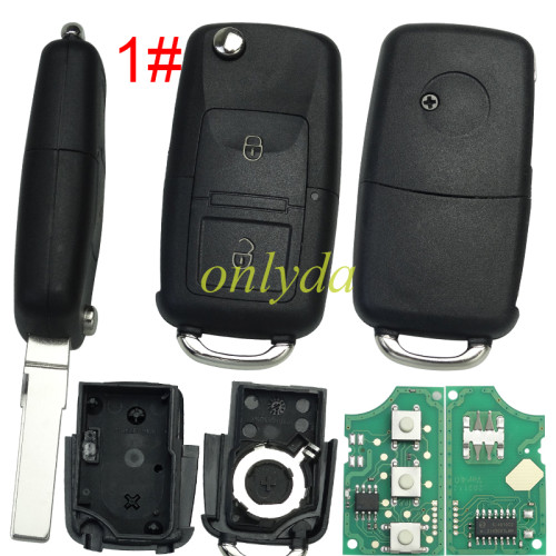 For VW remote control 1K0 959 753 N  434mhz with ID48 chip , pls choose button
