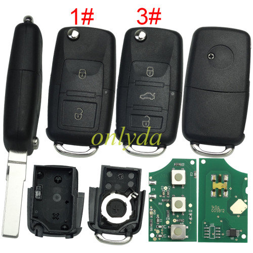 KYDZ high quality VW remote Key  1K0 959 753 Q     with ID48 chip-315mhz， 2button / 3button for Golf, Jetta, Rabbit, GTI, and CC, Compatibility (Common Models): VW Golf (approx. 2006-2011) VW Jetta (approx. 2005-2011) VW Rabbit (approx. 2006-2009) VW GTI (approx. 2006-2011) VW CC (approx. 2009-2011) VW Eos (approx. 2007-2011) 1K0959753Q