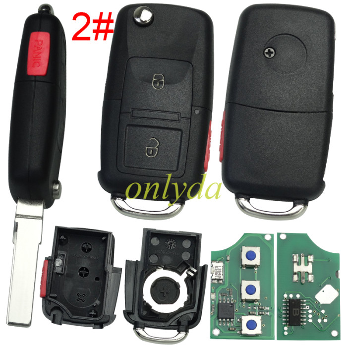 For VW  remote control 315mhz with ID48 chip Fcc ID: 1J0 959 753 F   , pls choose button