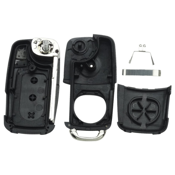 Flip Key for Volkswagen Touareg/ Phaeton remote with 315MHZ/434MHZ with 7947 chip7946A/7947A HITAG2 46 chip  Blade signature:HU66  Immobiliser System:KESSY Part No: 3D0959753AK/ 3D0959753AA/ 3D0959753AM. pls choose button and frequency