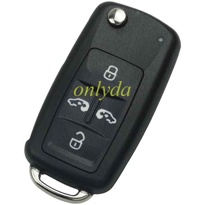 For VW  Remote Control 434MHz 5K0837202AD  /315mhz 561 837 202 D  Fits VW Sharan  Seat Alhambra， Chip ID48 Switchable frequency, pls choose frequency and button