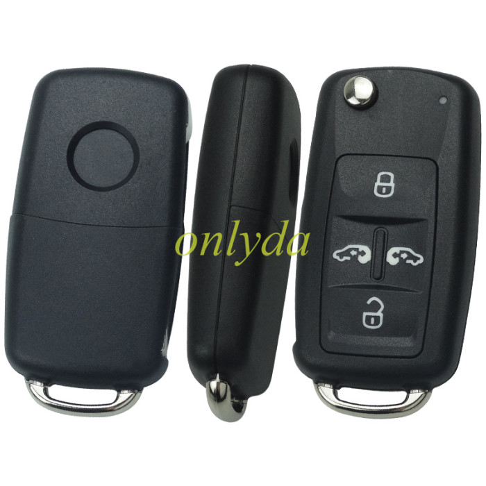 For VW  Remote Control 434MHz 5K0837202AD  /315mhz 561 837 202 D  Fits VW Sharan  Seat Alhambra， Chip ID48 Switchable frequency, pls choose frequency and button