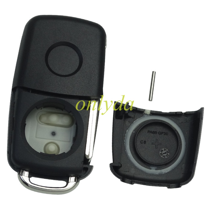 For VW  remote key  with ID48 chip 434mhz Model :5K0-959-753AB /5KO-837-202AD， pls choose button