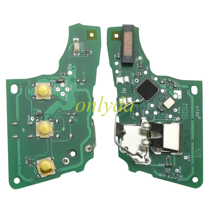 KYDZ Brand VW  MQB platform 3 button remote key  with ID48 chip-434mhz , used for T-Cross, Magotan, sagitar ect.KYDZ, pls choose blade