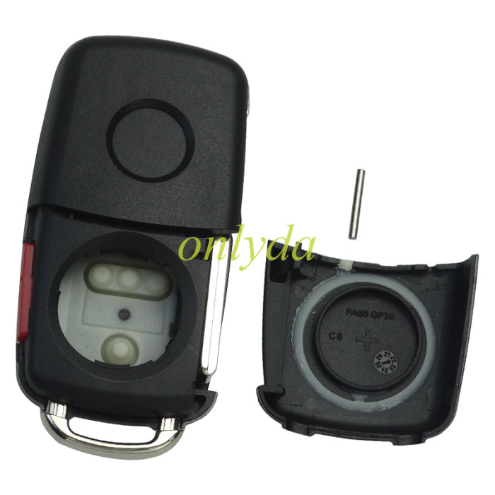 For VW  remote key  with ID48 chip315mhz /434mhz Model Number is 5K0-837-202AD Switchable frequency, pls choose frequency and button
