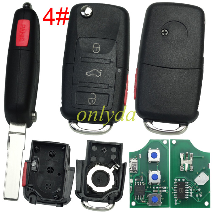 For VW  remote control 1K0 959 753P  with 315mhz with ID48 chip , pls choose button