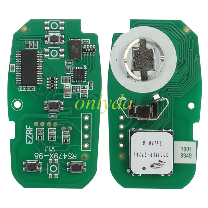 For Buick Keyless Smart  remote key with 7952E HITAG2 46chip- 314.9mhz/433mhz  ASK model FCC ID: HYQ4AA FOR Buick Encore 2017-2020 PN: 13506665， pls choose frequency and button