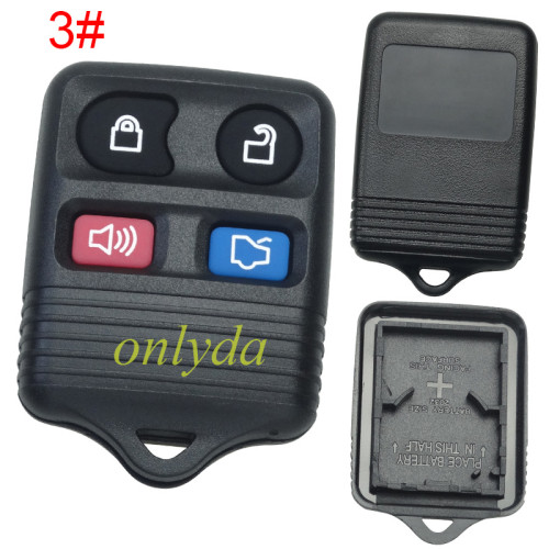 Super Stronger GTL shell Ford  4 button remote key shell