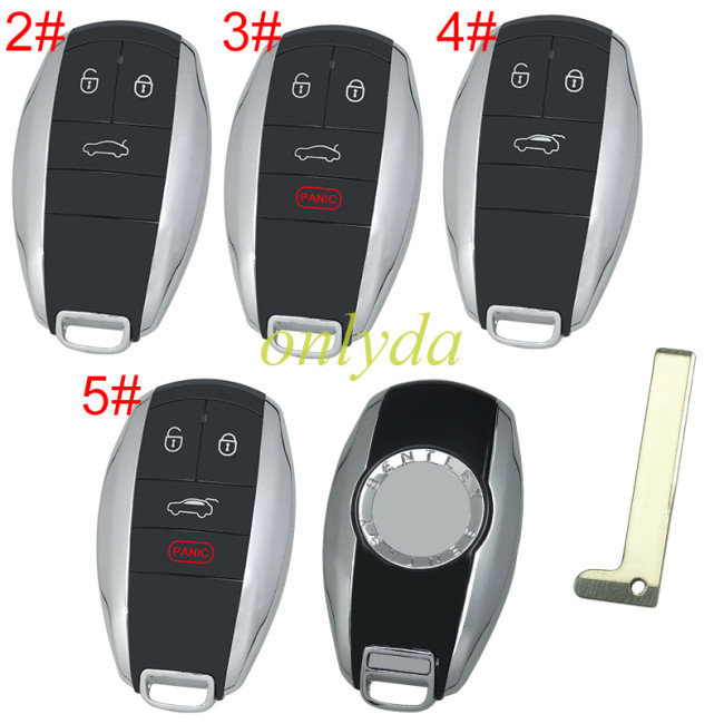 For Bentley remote key shell with badge