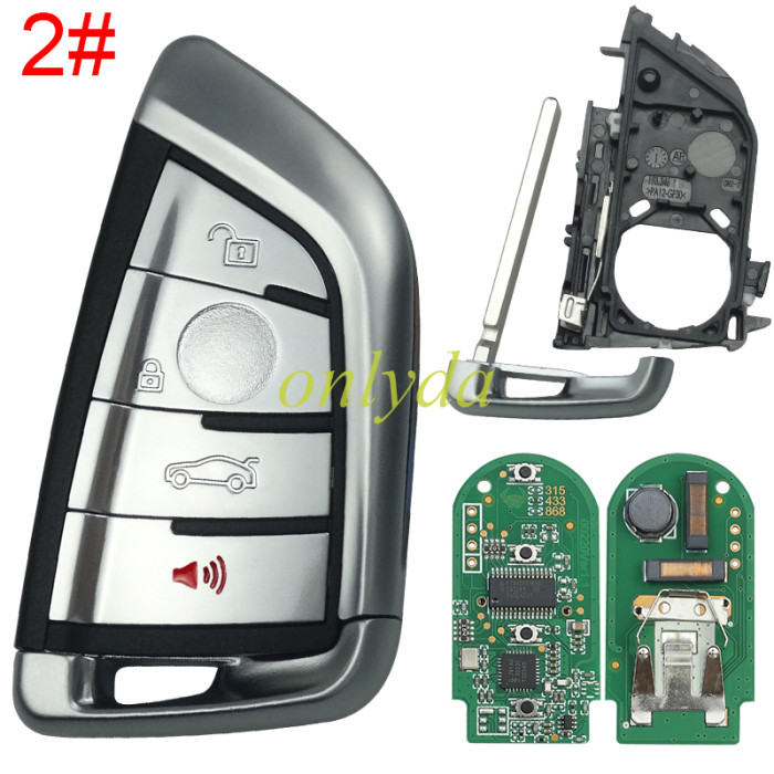 BMW  X5 keyless 3 button remote key with PCF7945 7953Pchip 315mhz/434mhz/868mhz FSK  5AF 011926-11 BMW 9337242-01 FCCID:NBGIDGNG1 IC:2694A-IDGNG1 Model: IDGNG1