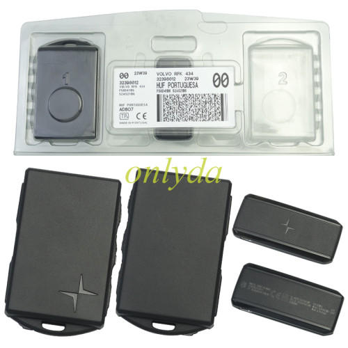 Genuine new 2021-2024 Polestar/ Black/4 button /Smart Key Remote  Model :HUF8423MS YGOHUF8423MS/YG0HUF8423MS ANATEL: 06768-19-06643 IC Number: 4008CHUF8423MS