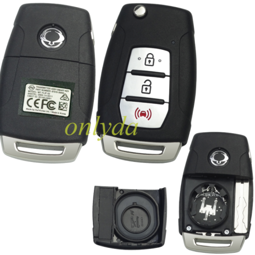 ORIGINAL Key for SsangYong Genuine  Korando Tivoli 3 Button Flip Key Fob with 433MHZ    PN:87510-35050 Model:MT FLIP 02 anatel:2905-14-6511 CMIIT ID :2014DJ4661 blade cutted 1862952A