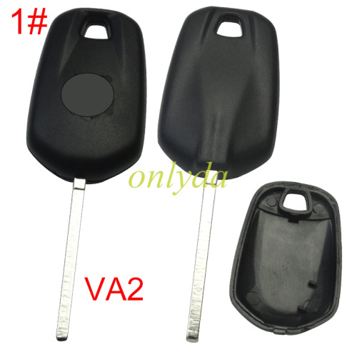 For Peugoet transponder key blank with printed badge, HU83/VA2 blade(can put TPX long chip）, pls choose blade