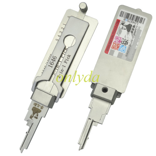 1646/1069L lishi 2 in 1 decode and lockpick tools for mailbox