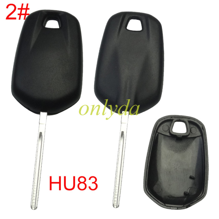 For Peugoet transponder key blank without badge, (can put TPX long chip） HU83/VA2  blade, pls choose blade