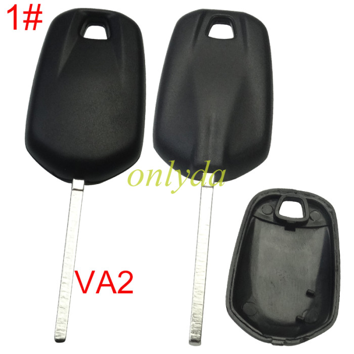 For Peugoet transponder key blank without badge, (can put TPX long chip） HU83/VA2  blade, pls choose blade
