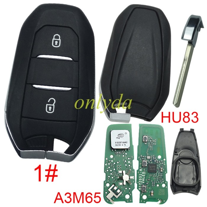 Brand New original Peugeot  remote key  434MHZ with NCF29AxM 4A  IM3Axxxx chip PCB A3M65 , pls choose button