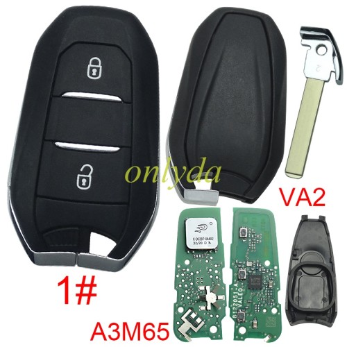 Brand New original Peugeot  remote key  434MHZ with NCF29AxM 4A  IM3Axxxx chip PCB A3M65 , pls choose button