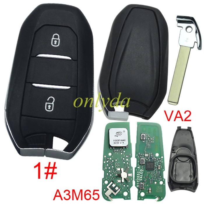 Brand New original Peugeot  remote key  434MHZ with NCF29AxM 4A  IM3Axxxx chip PCB A3M65 , pls choose button