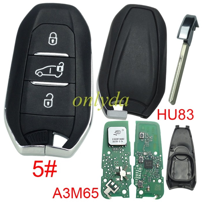 Brand New original Peugeot  remote key  434MHZ with NCF29AxM 4A  IM3Axxxx chip PCB A3M65 , pls choose button