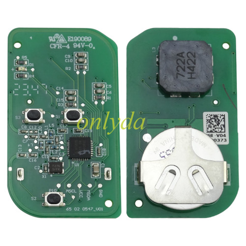 For  chery OEM smart 3 button remote key with 7953chip with 433mhz