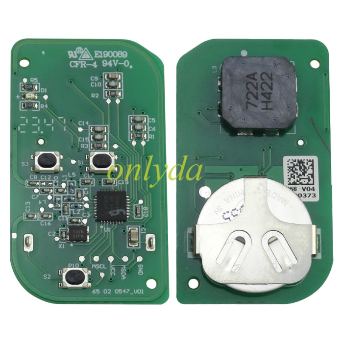 For  chery OEM smart 3 button remote key with 7953chip with 433mhz