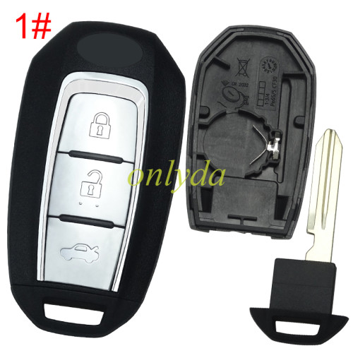 For infiniti  remote key blank,with badge , pls choose button