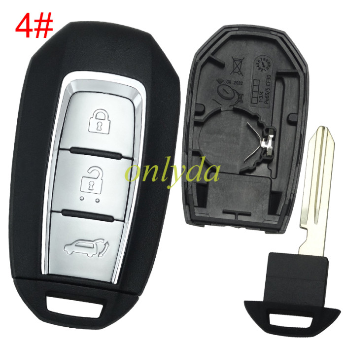 For infinite remote key blank without badge, pls choose button model