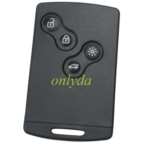 For Renault 4 button remote key blank with Badge