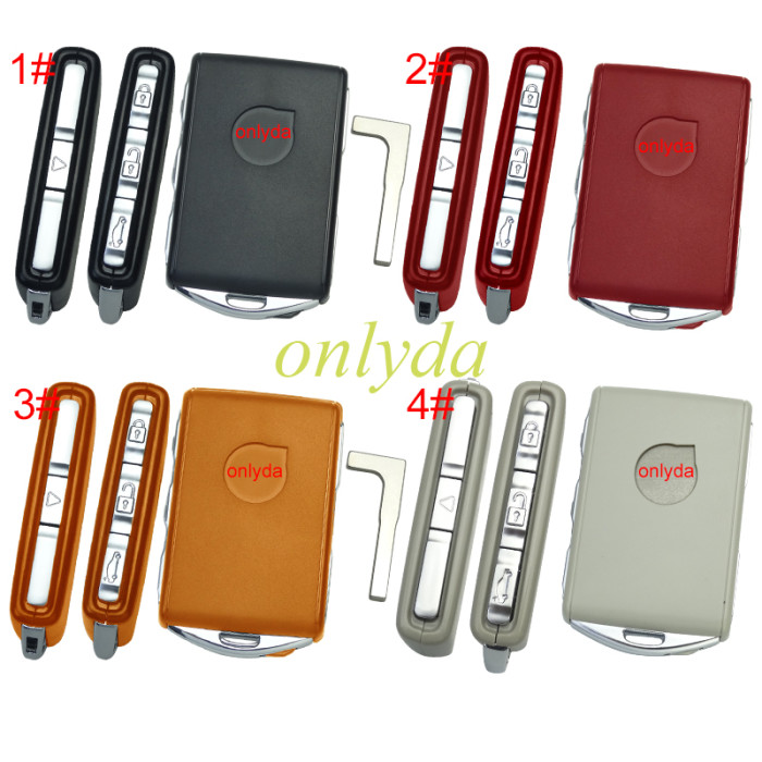 For VOLVO remote replacement key shell with badge , pls choose colors.