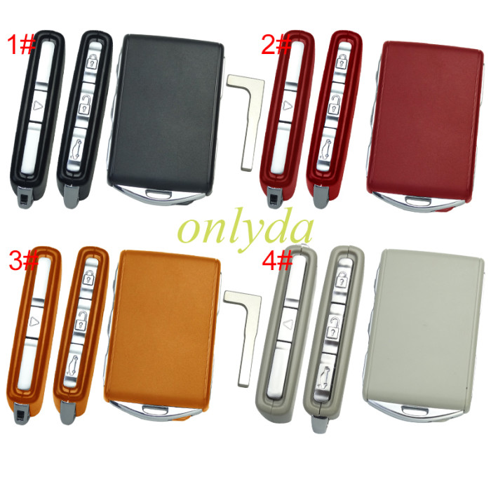 For VOLVO remote replacement key shell without badge, pls choose colors.
