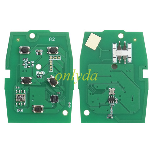 For volvo 5 button remote key ID48 433.92MHZ unkeyless  31300258 2008+ S40 C30  FCC ID:KR55WK49259 CMIIID:2006DJ3174