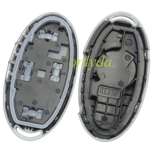 For Hyundai  remote key shell with light blue color button and  without  badge ， pls choose button
