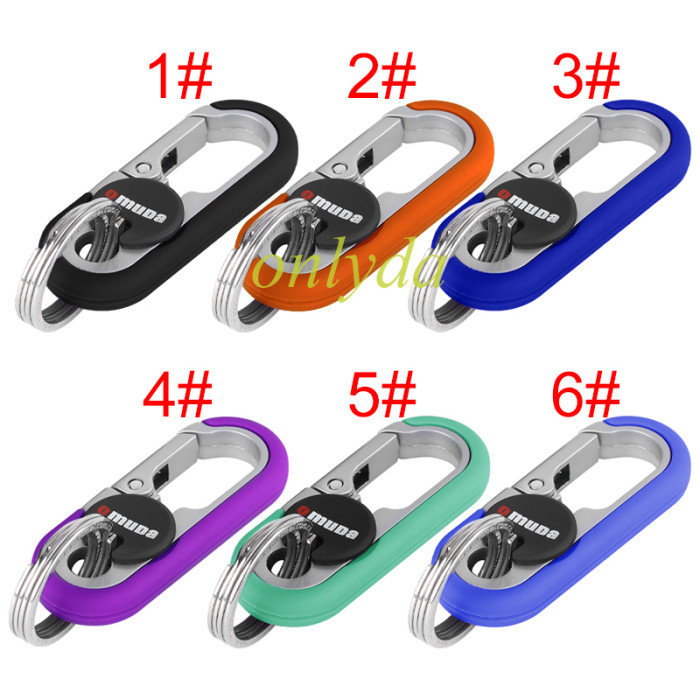 Stainless steel key ring, minimum order quantity （MOQ）5 pieces/color, pls choose color model