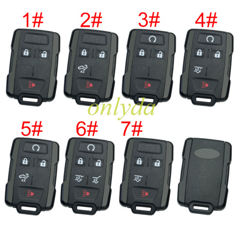For Chevrolet GM remote key shell without badge place, the side part is black, pls choose the button