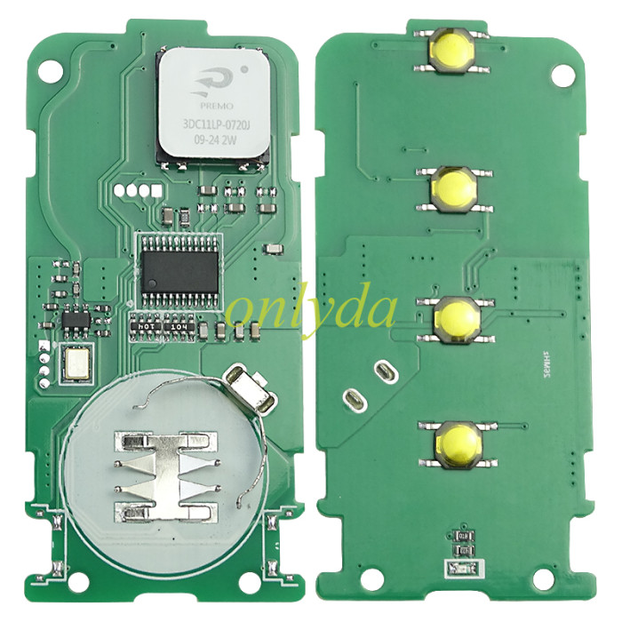 For Fiat Keyless  remote key with pcf7952 chip 434mhz , pls choose the button