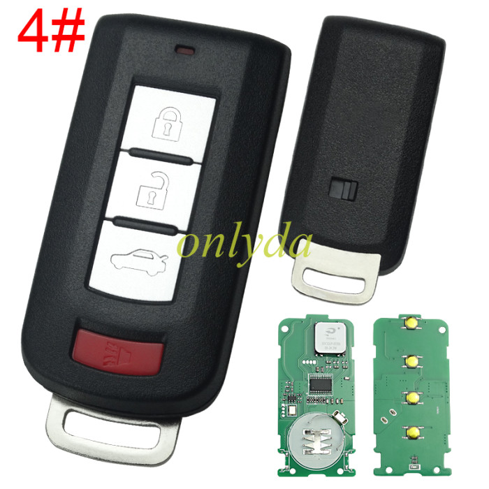 For Fiat Keyless  remote key with pcf7952 chip 434mhz , pls choose the button