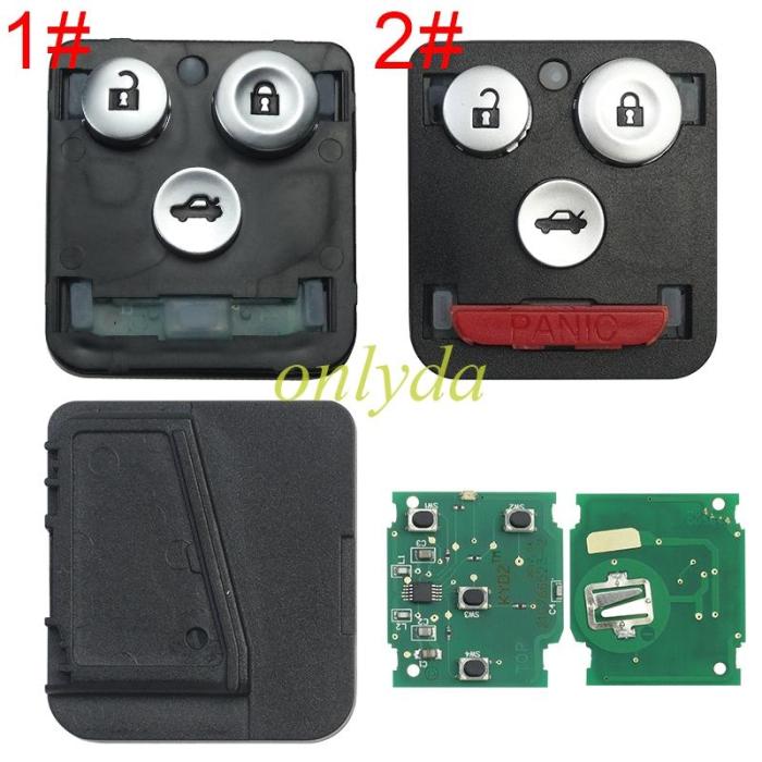 For Honda Civic remote  with 313.8MHZ/434MHZ, pls choose button and frequency