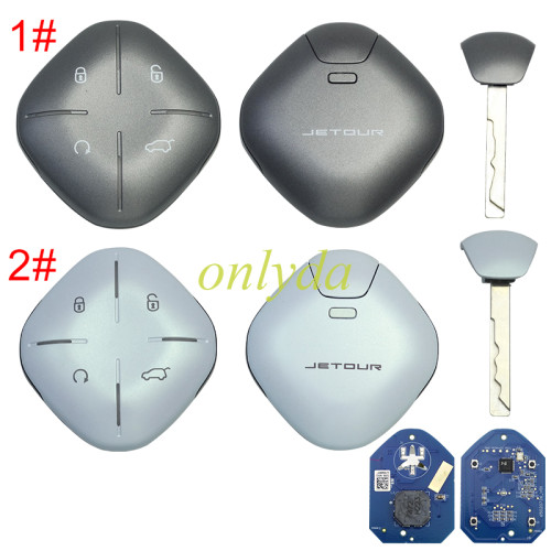 Original Smart key For Jetour Dashing I 2022-2024|HITAG3|434MHz Europe |4 buttons |autosta grey