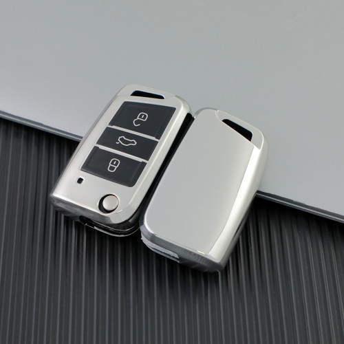 For Audi new Q7,TT,A4,3 button  TPUprotective key case, Transparent button , please choose the color