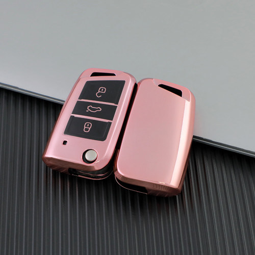 For Audi new Q7,TT,A4,3 button  TPUprotective key case, Transparent button , please choose the color