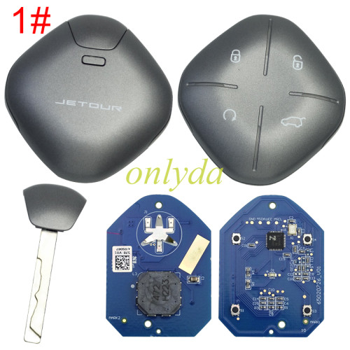 Original Smart key For Jetour Dashing I 2022-2024|HITAG3|434MHz Europe |4 buttons |autosta grey