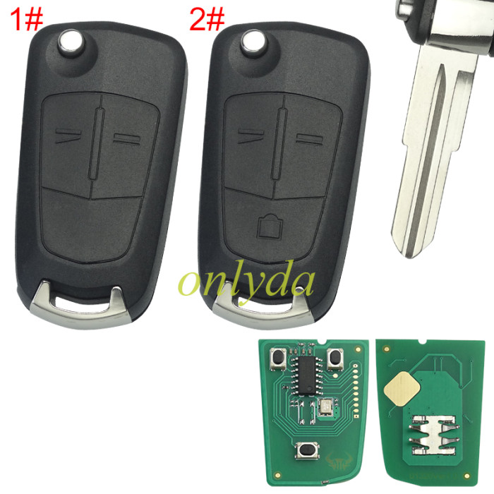 For Chevrolet Holden Captiva GMC Terrain Opel Antara Zafira 2008-2015 433Mhz ID46 Remote Car key Fob, pls choose button