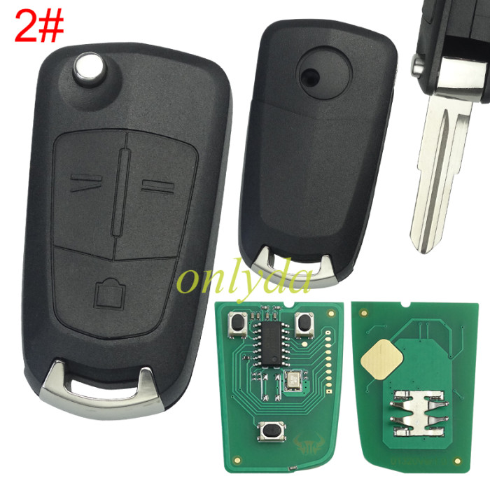 For Chevrolet Holden Captiva GMC Terrain Opel Antara Zafira 2008-2015 433Mhz ID46 Remote Car key Fob, pls choose button