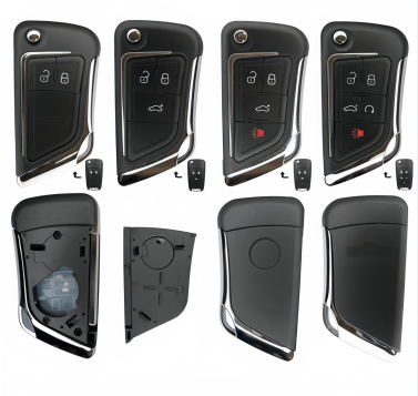 For Chevrolet  modified remote key  shell with round badge place ,please choose button