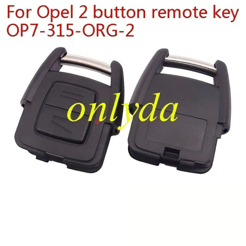 For Opel 2 button remote key  without Chip  OP7-315-ORG-2 N153 BOSCH  Work for Australian TS Astra 2000-2004