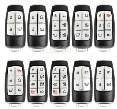For Hyundai  remote key shell with  badge ， pls choose button