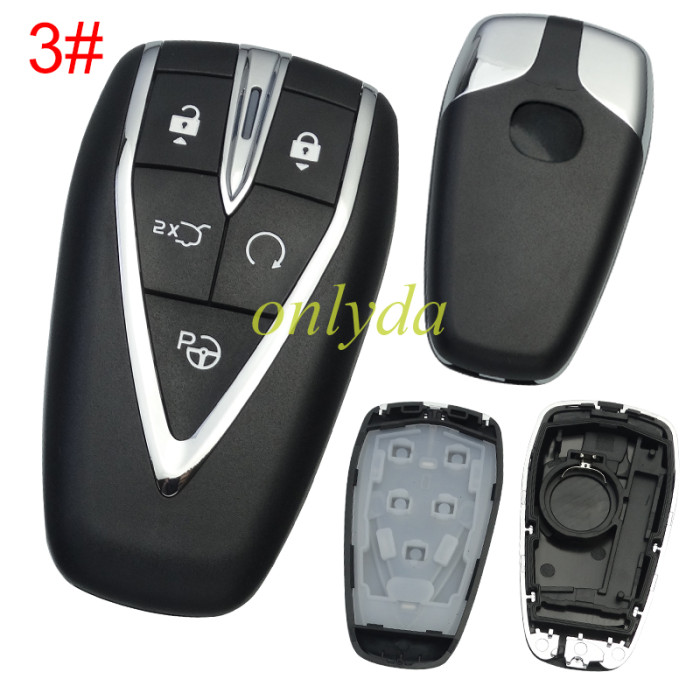 For Changan  aftermarket key shell with badge, pls choose button
