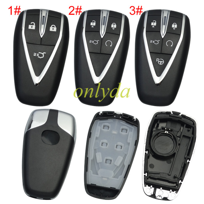 For Changan  aftermarket key shell with badge, pls choose button